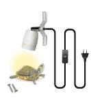 Naneezoo 300W Reptile Heat Lamp - 360 Rotating Ceramic Spot Light for Aquariums Turtles Snakes & Lizards - E27 Porcelain Base Includes Cable & Plug - Buy Online on GoSupps.com