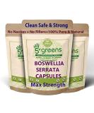 Boswellia Serrata Capsules 10:1 Extract (4600mg Equivalent) | Indian Frankincense | 120 Vegetarian Capsules 4 Month Supply | Joint Care Supplement | Natural Anti INFLAMMATORY | 5greens (120) - Buy Online on GoSupps.com