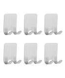 6 Stainless Steel Self-Adhesive Razor Holders - Waterproof Double Hooks for Shower Kitchen Bathroom & Towel Storage - Buy Online on GoSupps.com