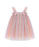 PythJooh Baby Girl Tulle Dress - Sleeveless Butterfly Wings Tutu Princess Dress for Toddler Girls - Starry Pink Sundress for 12-18 Months - Buy Online on GoSupps.com