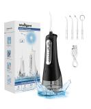 Water Dental Flosser - Cordless Oral Irrigator 4 Modes IPX7 Waterproof for Home & Travel - Ideal for Teeth Braces & Bridges (Black - Buy Online on GoSupps.com