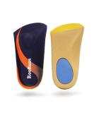Rooruns orthoses 3/4 length Plantar fasciitis inserts with midfoot cushions heel pillows for men and women high-arched support shoe inserts for flat feet overpronation running L large (43-46 EU) - Buy Online on GoSupps.com