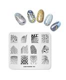 Alexnailart Nail Art Stamping Plate Fashion Building Lattice Template Image Plate Nail Art Tools (FA002) - Buy Online on GoSupps.com