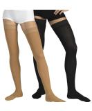 Tonus Elast Compression Stockings 23-32 mmHG for Men & Women - Medical Grade II Closed Toe Silicone Band XL (158-170 cm) Black - Buy Online on GoSupps.com