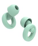 Jayine Reusable Soft Silicone Earplugs for Sleeping | Hearing Protection SNR 30dB | Snoring Work Study & Travel | Available in XS/M/L - Green - Buy Online on GoSupps.com