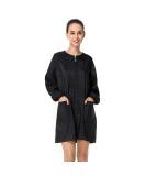 Exttlliy Chameleon Salon Smock Waterproof Stylist Jacket & Barber Apron - Black - Buy Online on GoSupps.com