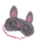 2pc Cartoon Eyepatch Masks - Cute Animal Design for Girls, Women - Plush Rabbit Eye Cover for Sleep and Shade - Grey - Buy Online on GoSupps.com