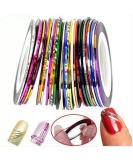 Goliton 32 Mixed Colors Striping Tape for Nail Art - DIY Decoration Rolls - Buy Online on GoSupps.com