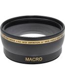 58mm Wide Angle Lens Kit for Canon VIXIA HF S10 S100 S20 S200 S21 S30 Camcorders - 0.43x HD Lens with Macro, Bonus Lens Cap Keeper - Buy Online on GoSupps.com