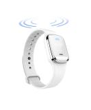 Feloyal Mosquito Protection Bracelet - Rechargeable Waterproof Ultrasound Body Temperature Display for Adults & Children | Effective Mosquito Defense for Indoor & Outdoor Use - White - Buy Online on GoSupps.com