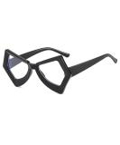 Vintage Polygon Butterfly Cat Eye Eyeglass Frames for Women - Anti-Blue Light Computer Glasses in Black | International Shipping Available - Buy Online on GoSupps.com