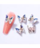 3D Nail Art Rhinestone Crystal AB Butterfly Charms Sparkle Nail Decoration Jewerlry Hand Craft DIY Accessories (MJ01) - Buy Online on GoSupps.com