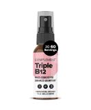 Complement Triple B12 Spray - 1500 mcg Blend - Enhanced Absorption Energy Mood Nervous System Cognitive Function - Vegan B12 Liquid - 60 Servings - Buy Online on GoSupps.com