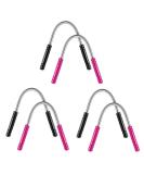 Zhouocea 6Pcs Spring Facial Hair Removers Spring Eyebrow Face Epilators Eyebrow Threading Tools Threading Hair Removals for Women (Black and Pink) - Buy Online on GoSupps.com
