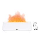 Airmpa 250ml Aroma Diffuser with Flame Effect - 7 Color LED Light Essential Oils Humidifier for Bedroom Office & Yoga (White) - Buy Online on GoSupps.com