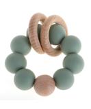 Silicone Baby Teether  Food Grade Silicone & Beech Baby Teething Toy  BPA Free (Sage) - Buy Online on GoSupps.com