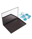 Allwon Medium Empty Magnetic Plastic Eyeshadow Palette | 15pcs Glue Metal Stickers for Eyeshadow Lipstick & Blush - International Shipping - Buy Online on GoSupps.com