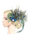 Solustre 1920s Flapper Headdress & Fascinator Hair Clip - Retro Party Accessories - Buy Online on GoSupps.com