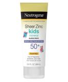 Neutrogena Sheer Zinc SPF 50+ Kids Lotion 3oz (Pack of 2) Non-Greasy Sunscreen - Buy Online on GoSupps.com