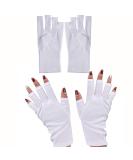 UV Shield Gloves for Gel Manicures - 2 Pair Anti UV Sunscreen Gloves for Women - Buy Online on GoSupps.com