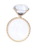 Golden Edge Resin Nail Art Palette | Diamond Base Mixing Plate for Nail Polish & Cosmetic Makeup | Perfect Nail Art Accessories - Buy Online on GoSupps.com