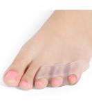 Pinkie Toe Separators with 3 Loops - Toe Spacers for Curled Toes and Bunion Relief - 6 Pieces/3 Pairs - Buy Online on GoSupps.com