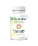 Dr. Clark Vitamin C 1000mg with Rose Hips | 100 Gelatin Capsules - Buy Online on GoSupps.com