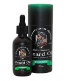 Premium Beard Oil | All Natural Argan & Vitamin E Infused | Soften Condition & Promote Growth | 2 oz Mint - Buy Online on GoSupps.com