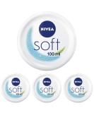 Nivea Soft Moisturizer 100ml - Refreshing Cream with Vitamin E & Jojoba Oil | Fast Absorbing Hydration (4 Pack) - Buy Online on GoSupps.com