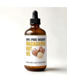 Organic Macadamia Nut Oil Moisturizer for Dry Skin | 4oz Cold Pressed & Unrefined Hair Oil Buy Online Internationally - Buy Online on GoSupps.com