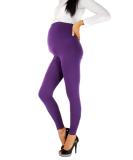 FUTURO FASHION Maternity Leggings | Full Ankle Length Cotton Comfort | Pregnancy Pants | Violet | Size 8-22 - Buy Online on GoSupps.com