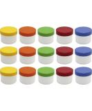 15 ointment jars cream jars ointment jars flat 35ml content with colored lids - Made IN Germany - Buy Online on GoSupps.com