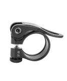 Aluminum Alloy Quick Release Bike Post Clamp for 27.2/28.6mm Seat Post - Black - Buy Online on GoSupps.com