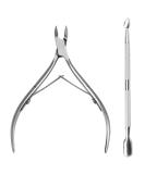 Olakin Set of 2 Stainless Steel Cuticle Nippers and Cutters with Pusher - Ideal for Manicure and Pedicure - Buy Online on GoSupps.com