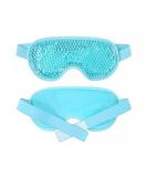 Cold Compress Eye Cover | Reusable Gel Bead Sleep Mask | Microwavable & Freezable Eye Compress for Puffy Eyes & Dark Circles | Adjustable Strap for Women & Girls - Buy Online on GoSupps.com