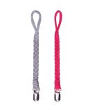 Pacifier Clips for Boys and Girls - Hand-Made Braided Soothie Leash - Universal Holder for Pacifiers and Teething Bibs (Color B) - Buy Online on GoSupps.com