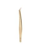 Beauty7 Professional Stainless Steel Eyelash Extension Tweezers - Curved Precision Tweezers with Etui - Multi-Way Gold Color | Shop Now! - Buy Online on GoSupps.com