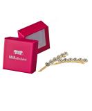 HAARallerliebst Rhinestone Hair Clips - Gold 6 cm (2 Pieces) with Pink Storage Box | International Shipping - Buy Online on GoSupps.com