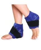 Newgo Ankle Ice Bag for Pain Relief - Reusable Hot & Cold Therapy Gel for Foot Injuries & Swelling (Blue 2-Piece Set) - Buy Online on GoSupps.com
