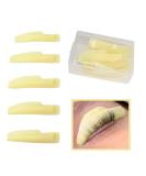 Silicone Curler Pad Set - 10Pcs/5 Sizes for Lash Perm Kit | Reusable Lower Lash Isolation Pads for Tint & Perm Eyelashes (Yellow) - International Shipping - Buy Online on GoSupps.com
