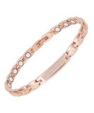 Stainless Steel Magnetic Anklet 24cm for Arthritis Pain Relief - Health Gift with Magnets (Rose 2) - International Shipping Available - Buy Online on GoSupps.com