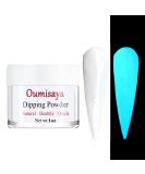 Glow in the Dark White Nail Dip Powder 1OZ GL061 - Fluorescent French Nail Art - Buy Online on GoSupps.com