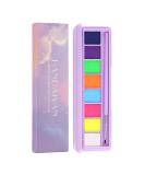 Yeweian 8-Color Water Activated Eyeliner Palette - Neon Face Paint & UV Glow Makeup Kit - Buy Online on GoSupps.com