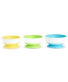 Munchkin Stay Put Suction Bowl 3 Pack Purple/Blue/Green 3 Count (Pack of 1) - Buy Online on GoSupps.com