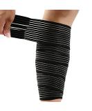 Adjustable Black Large Calf Compression Sleeve for Pain Relief & Shin Splint Support - Buy Online on GoSupps.com