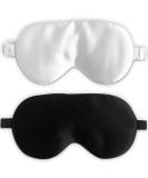 Buy 19 Momme Mulberry Silk Sleep Mask - Premium Soft Eye Masks (2-Pack) in Elegant Gift Box - Perfect for Sleep & Relaxation - Buy Online on GoSupps.com
