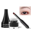 Go Ho Brown Eyeliner Gel Pot - High Pigmented Matte Cream Eye Makeup with Brush for Women - Buy Online on GoSupps.com