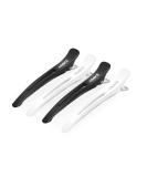 AIMIKE 4pcs Non-Slip Hair Clips for Styling & Sectioning | Salon Quality Duckbill Clips - White & Black - Buy Online on GoSupps.com