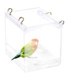 Tfwadmx Bird Bathtub for Cage - No-Leakage Design with Hooks for Small Birds - Buy Online on GoSupps.com