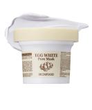 SKINFOOD Egg White Pore Mask 120g | Clay Mask for Pore Tightening & Sebum Absorption | Exfoliating Skincare - International Shipping Available - Buy Online on GoSupps.com